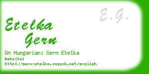 etelka gern business card